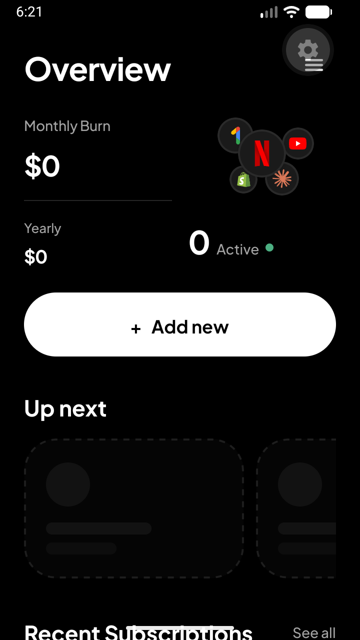 Add Recurring Constant Expenses
